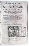 SANCHEZ, FRANCISCO. De multum nobili & prima universali scientia quod nihil scitur. 1618. Bound with 5 other philosophical works.